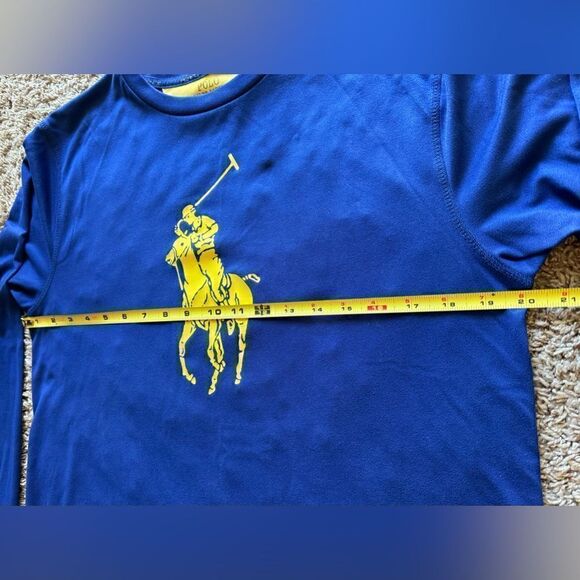 Polo Ralph Lauren Proformance Boys XL 18-20 Big Pony long sleeve T Royal Blue - Picture 9 of 9